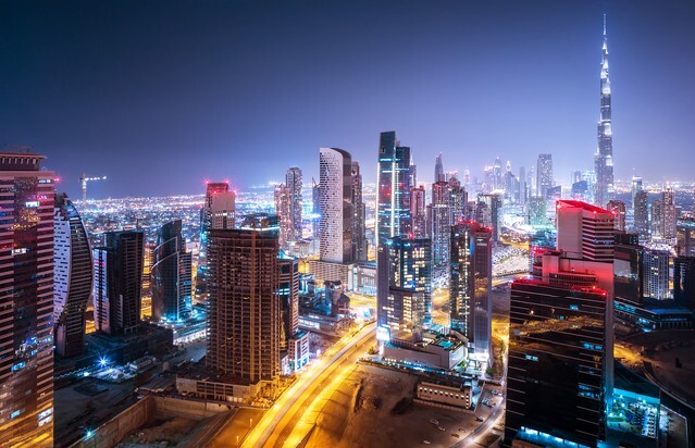 Cityscape of Dubai, United Arab Emirates